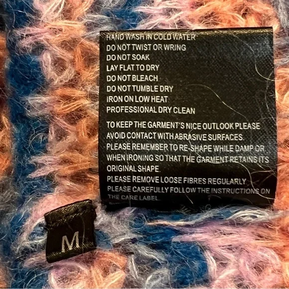 Stella Nova Laki Mohair And Wool Pullover Sweater Sz-M - Picture 12 of 12